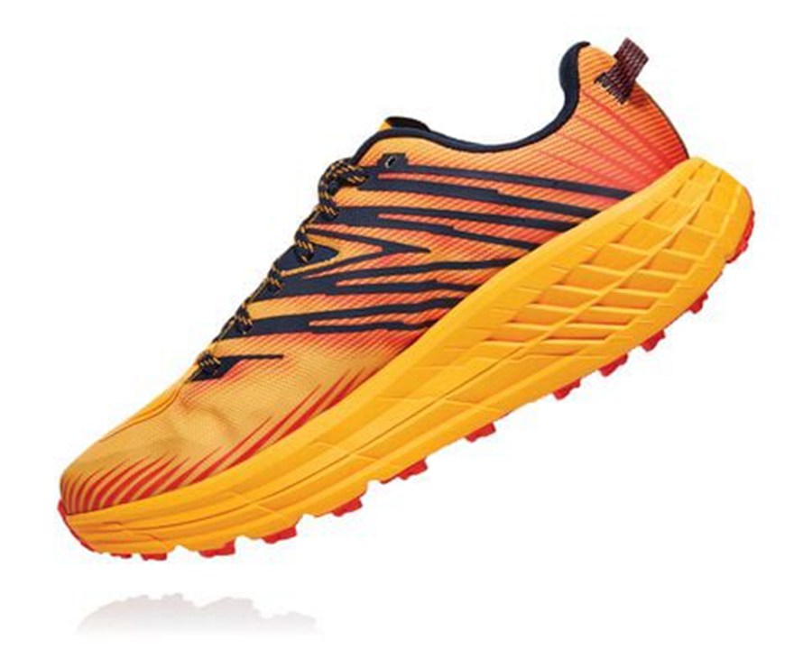 Hoka Australia One One Speedgoat 4 - Mens Trail Shoes Orange - SOMRH-9273